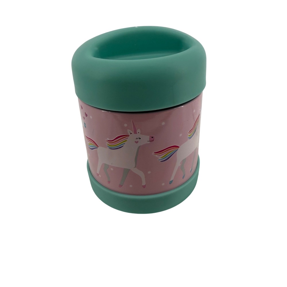 Pottery Barn Kids Unicorn Pink Insulated Food‎ Jar Container 10 oz